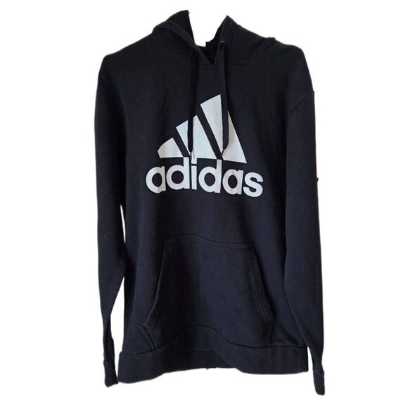 Adidas Golf Black Graphic Pull Over Hoodie with Kangaroo Pocket - Picture 1 of 4